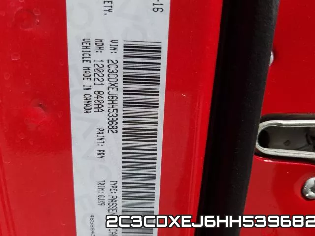 2C3CDXEJ6HH539682 фото 2