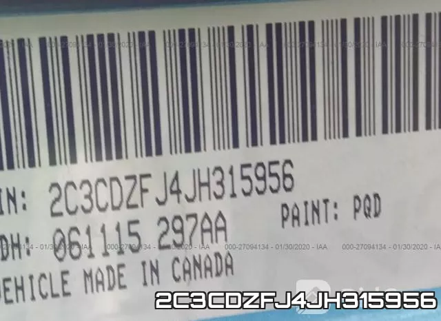 2C3CDZFJ4JH315956 фото 10