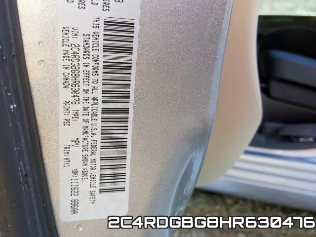 2C4RDGBG8HR630476 фото 2