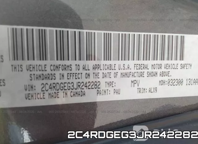 2C4RDGEG3JR242282 фото 10