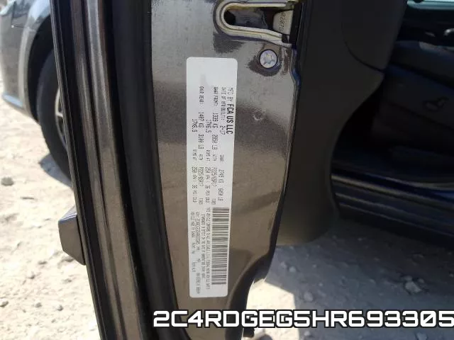 2C4RDGEG5HR693305 фото 2