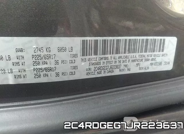 2C4RDGEG7JR223637 фото 10