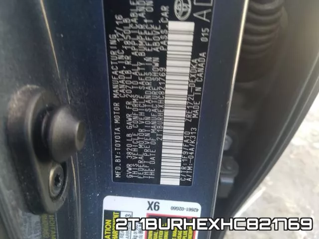 2T1BURHEXHC821769 фото 2