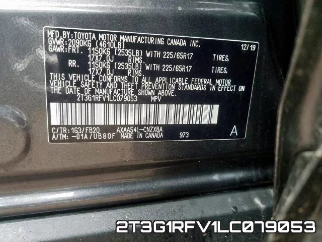 2T3G1RFV1LC079053 фото 2