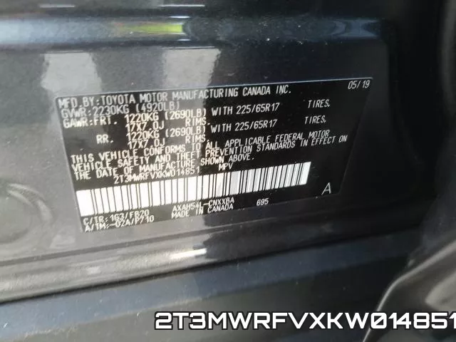 2T3MWRFVXKW014851 фото 2