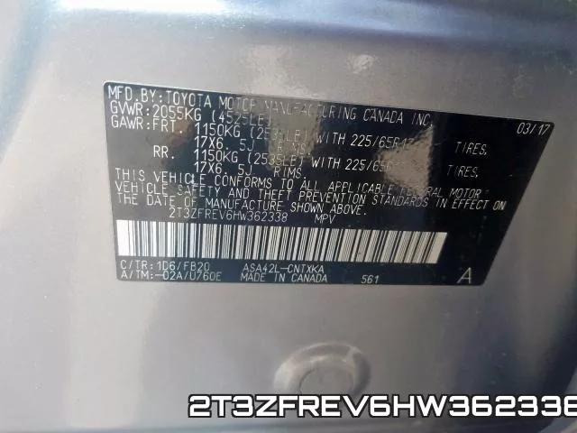 2T3ZFREV6HW362338 фото 2