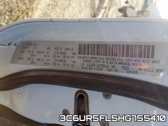 3C6UR5FL5HG755410 фото 2