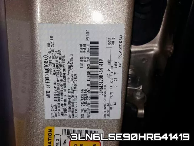 3LN6L5E90HR641419 фото 2