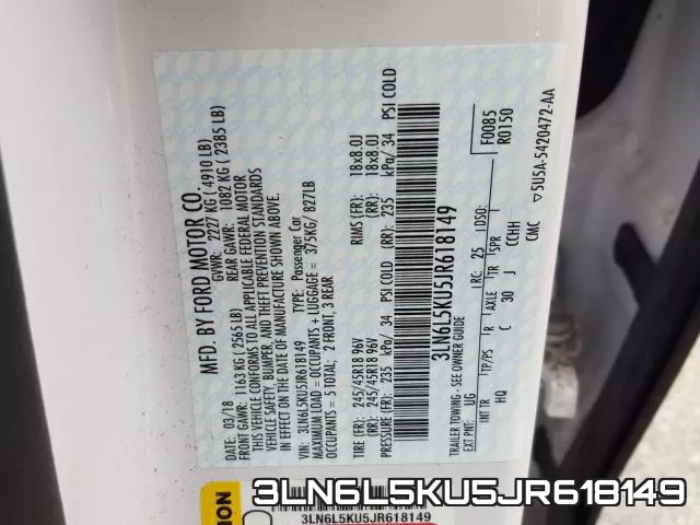 3LN6L5KU5JR618149 фото 2