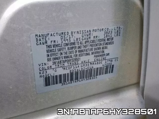 3N1AB7AP6HY328501 фото 2