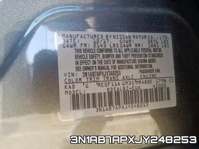3N1AB7APXJY248253 фото 2