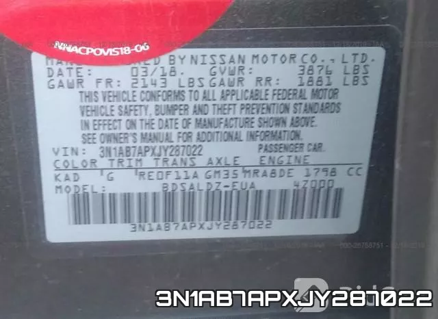 3N1AB7APXJY287022 фото 10