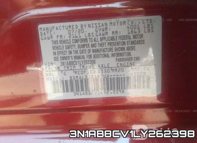 3N1AB8CV1LY262398 фото 10