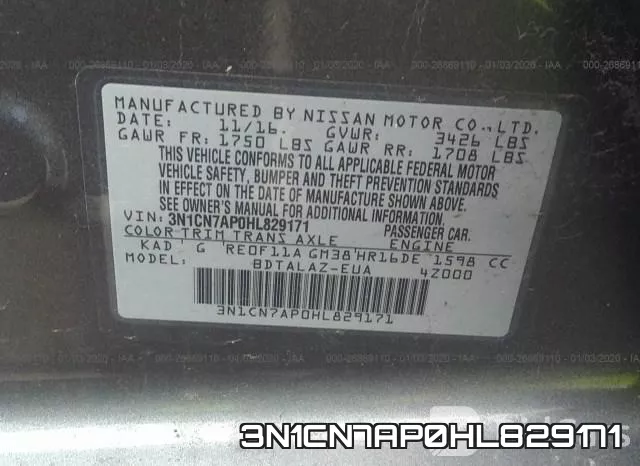 3N1CN7AP0HL829171 фото 10