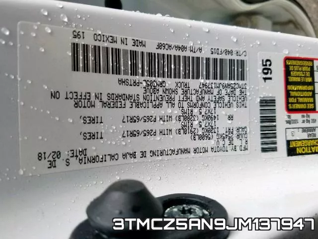 3TMCZ5AN9JM137947 фото 2