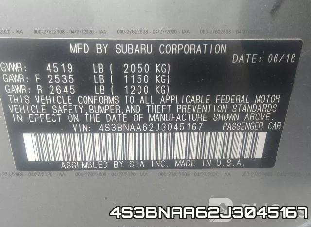 4S3BNAA62J3045167 фото 10