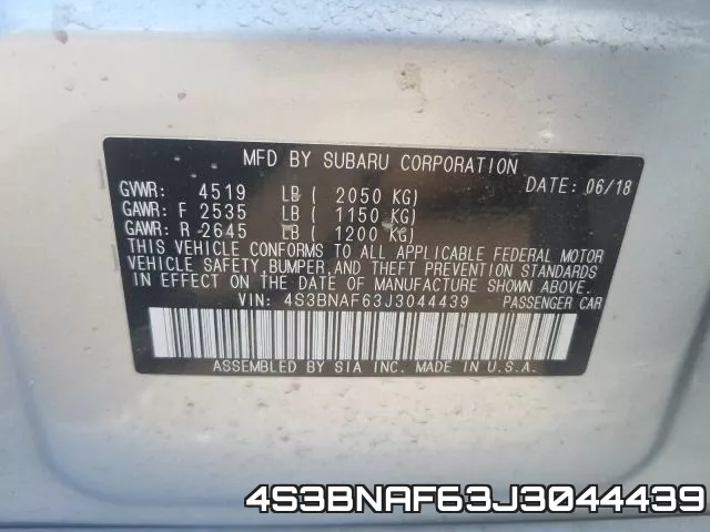 4S3BNAF63J3044439 фото 2