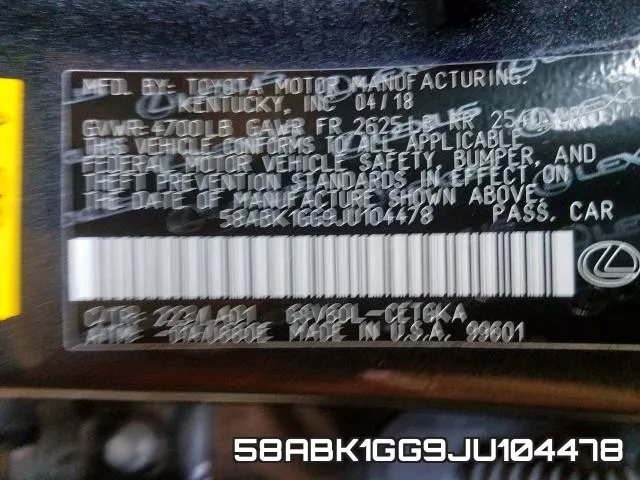 58ABK1GG9JU104478 фото 2