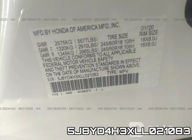 5J8YD4H3XLL021083 фото 10
