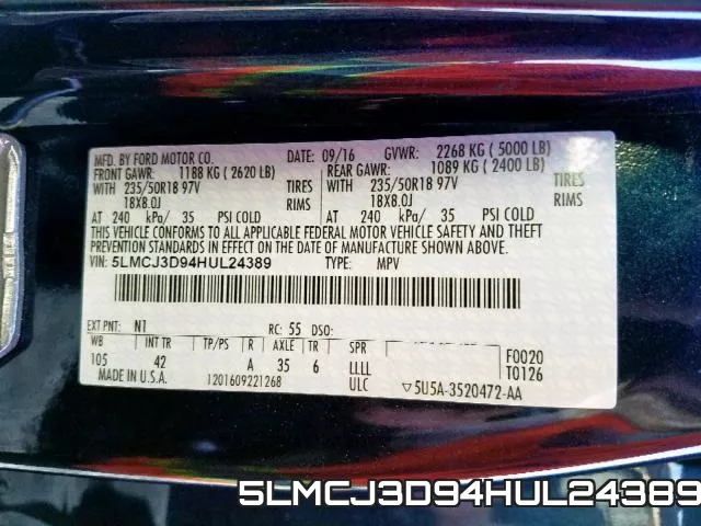 5LMCJ3D94HUL24389 фото 2