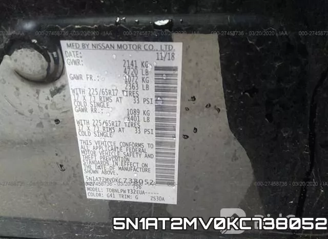 5N1AT2MV0KC738052 фото 10