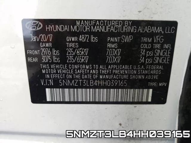 5NMZT3LB4HH039165 фото 2