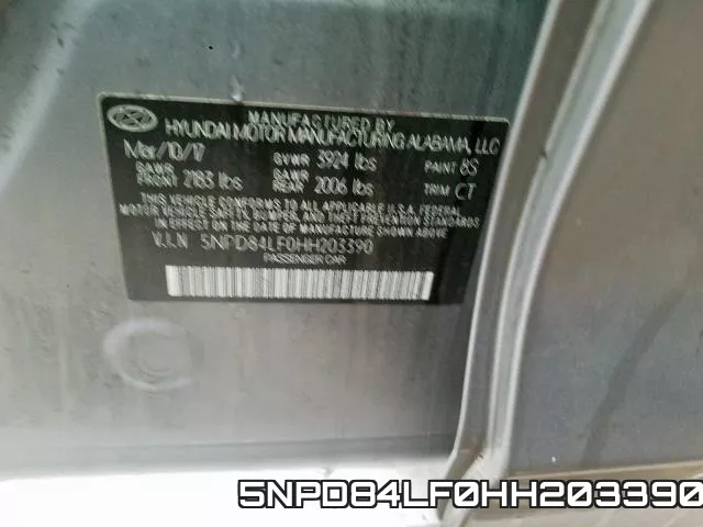 5NPD84LF0HH203390 фото 2