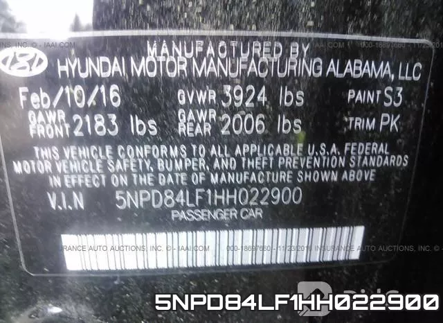 5NPD84LF1HH022900 фото 10