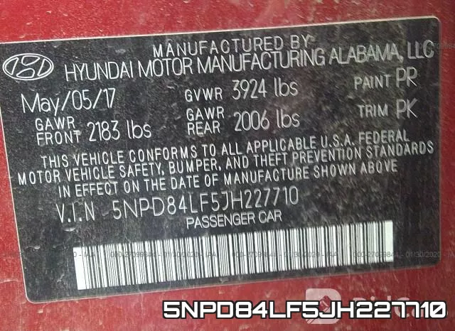 5NPD84LF5JH227710 фото 10