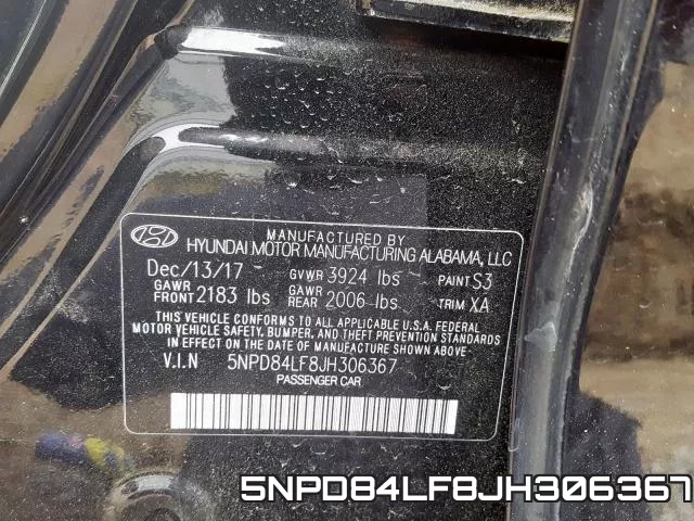 5NPD84LF8JH306367 фото 2