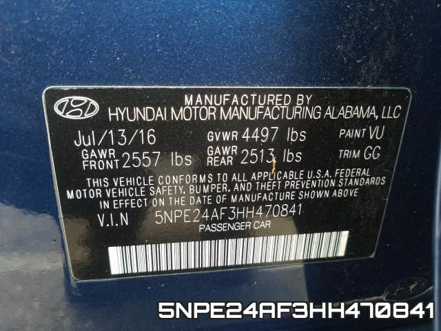 5NPE24AF3HH470841 фото 2