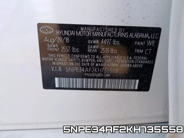 5NPE34AF2KH735558 фото 2