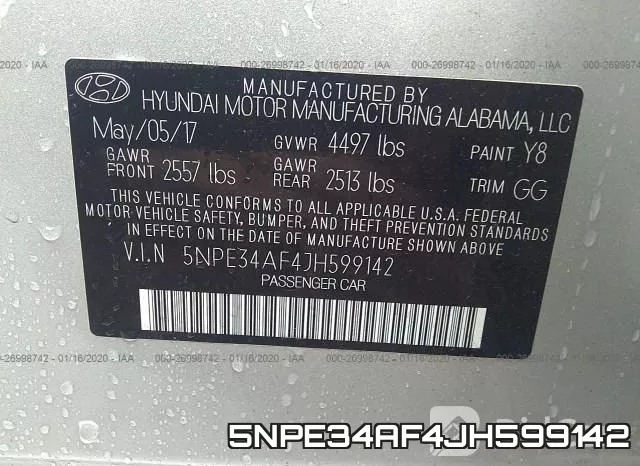 5NPE34AF4JH599142 фото 10
