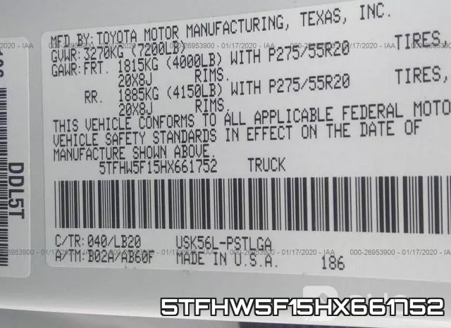5TFHW5F15HX661752 фото 10