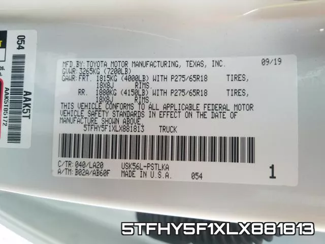 5TFHY5F1XLX881813 фото 2