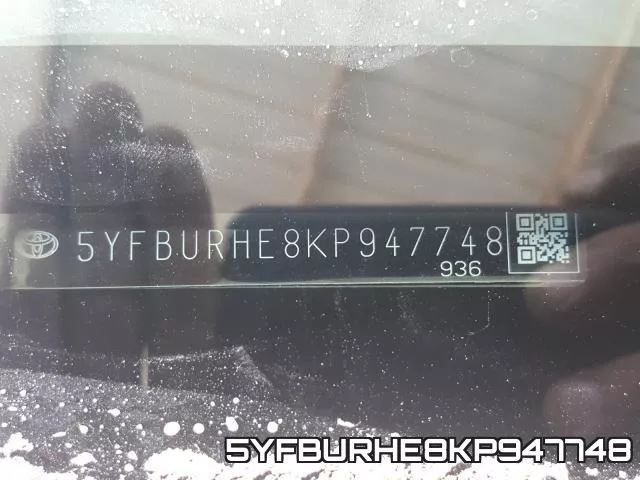5YFBURHE8KP947748 фото 2