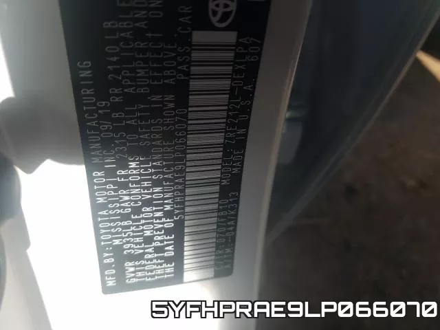 5YFHPRAE9LP066070 фото 2