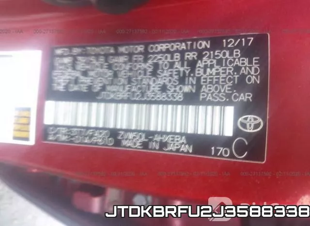 JTDKBRFU2J3588338 фото 10