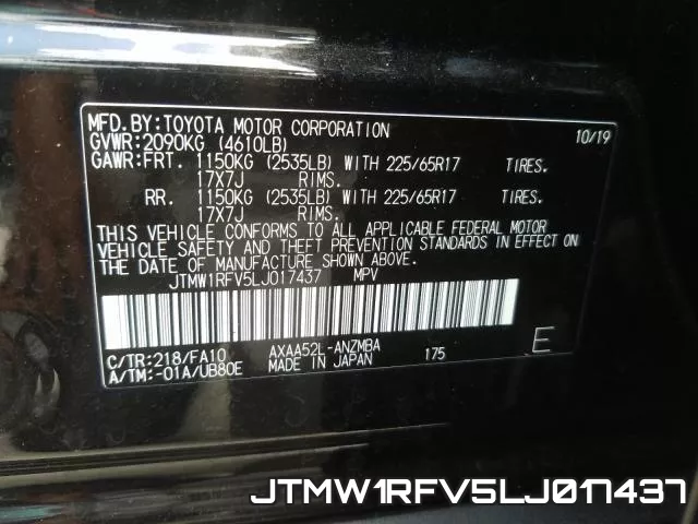 JTMW1RFV5LJ017437 фото 2