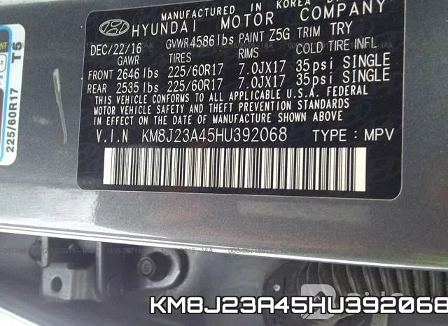 KM8J23A45HU392068 фото 10