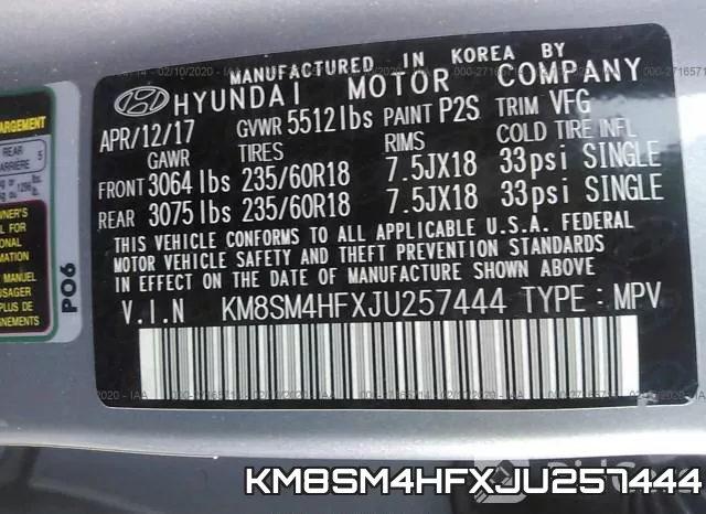 KM8SM4HFXJU257444 фото 10