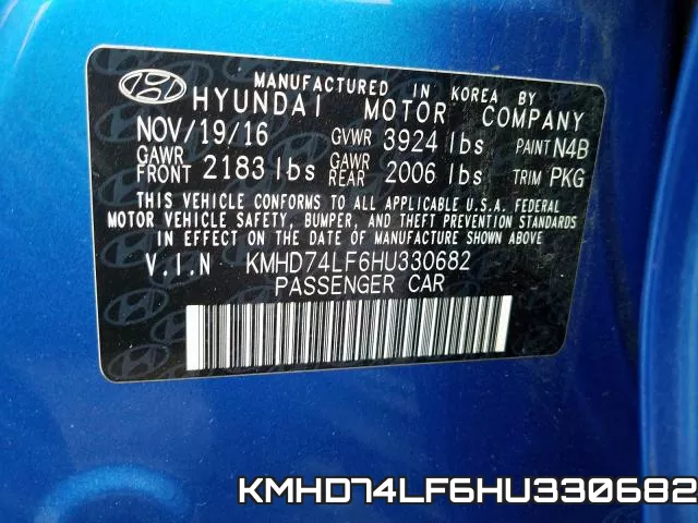 KMHD74LF6HU330682 фото 2