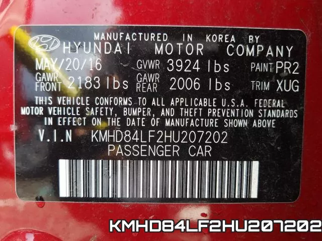 KMHD84LF2HU207202 фото 2