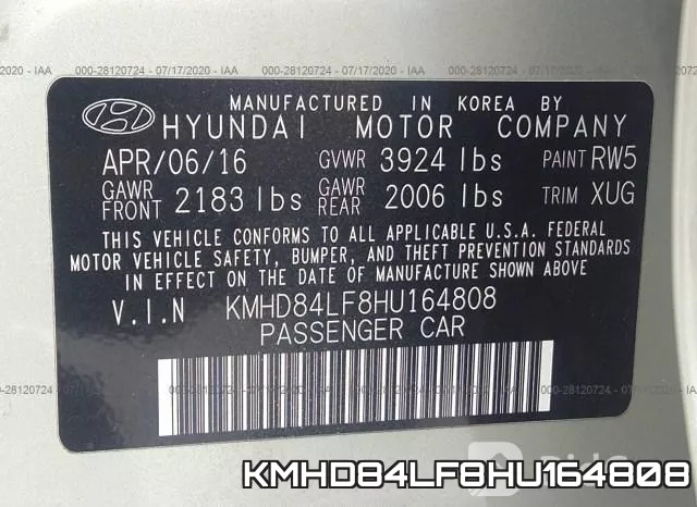 KMHD84LF8HU164808 фото 10