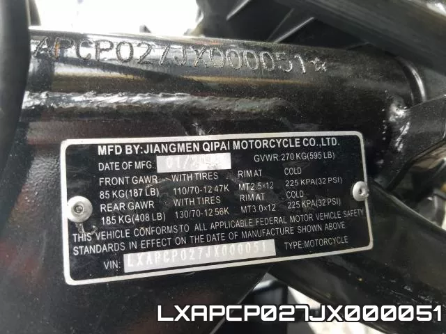 LXAPCP027JX000051 фото 2
