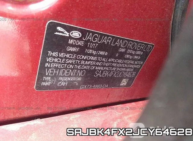 SAJBK4FX2JCY64628 фото 10