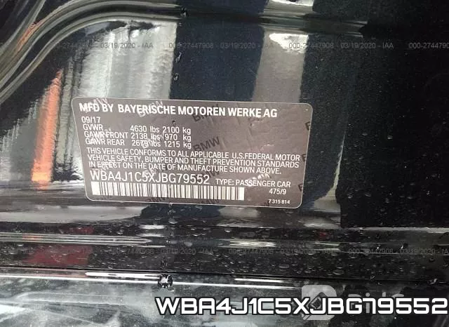 WBA4J1C5XJBG79552 фото 10