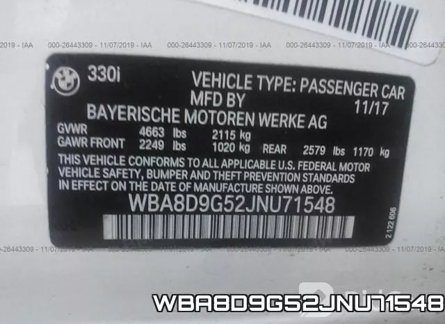 WBA8D9G52JNU71548 фото 10