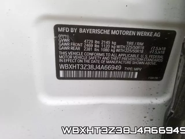 WBXHT3Z38J4A66949 фото 2