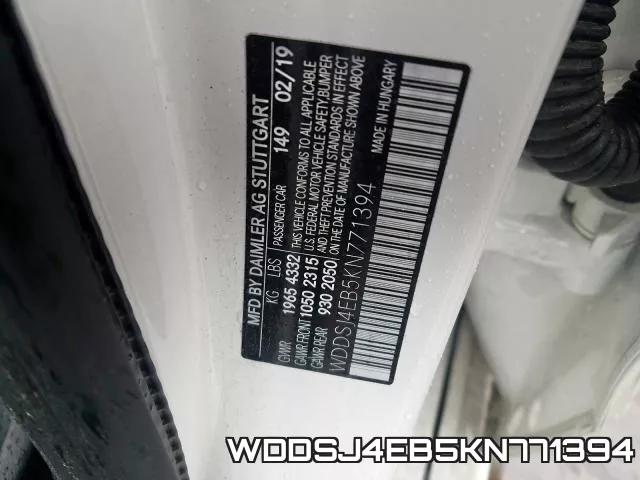WDDSJ4EB5KN771394 фото 2